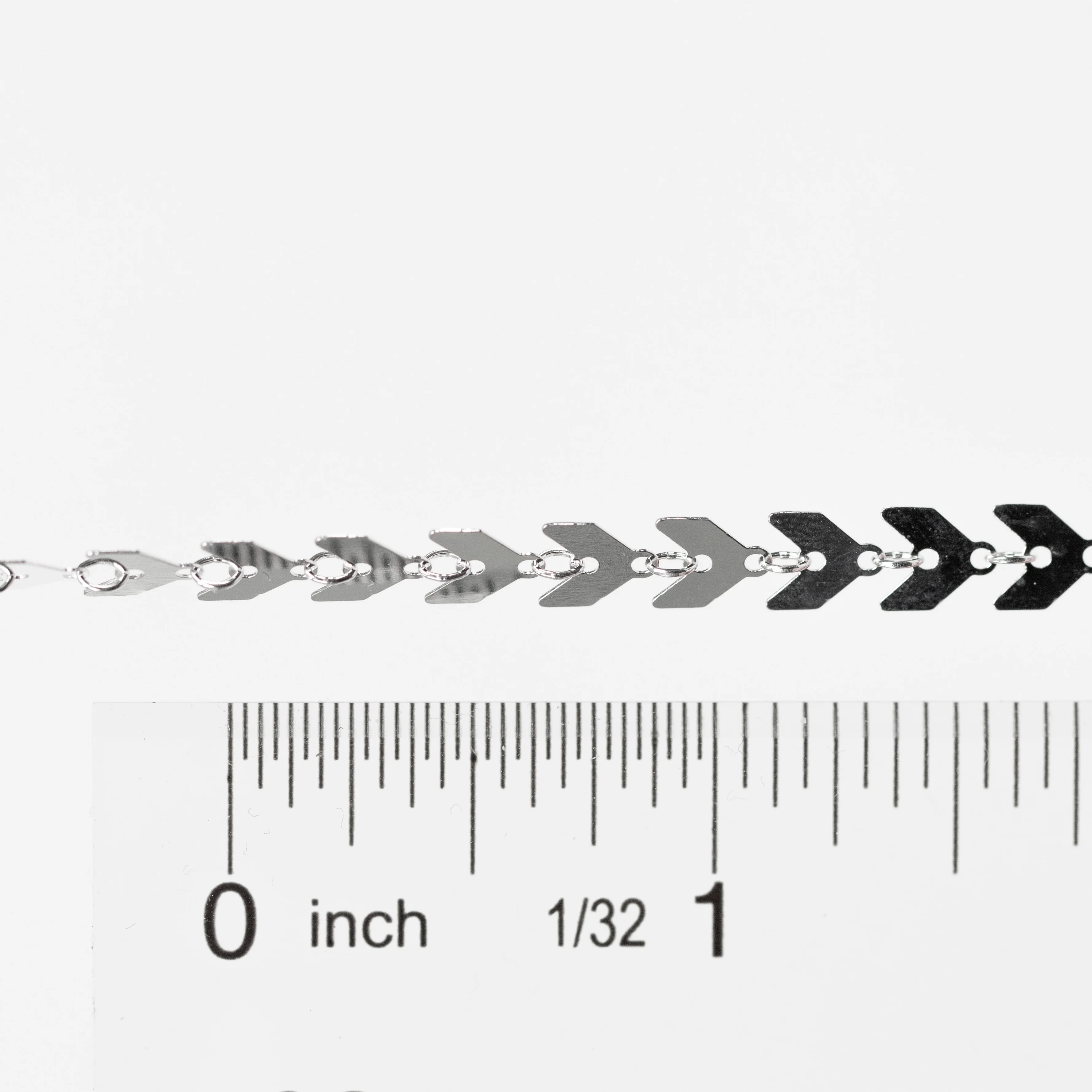 Fiona Permanent Jewelry Chain, Continuous Arrow Elements, Available in Sterling Silver - Image 4