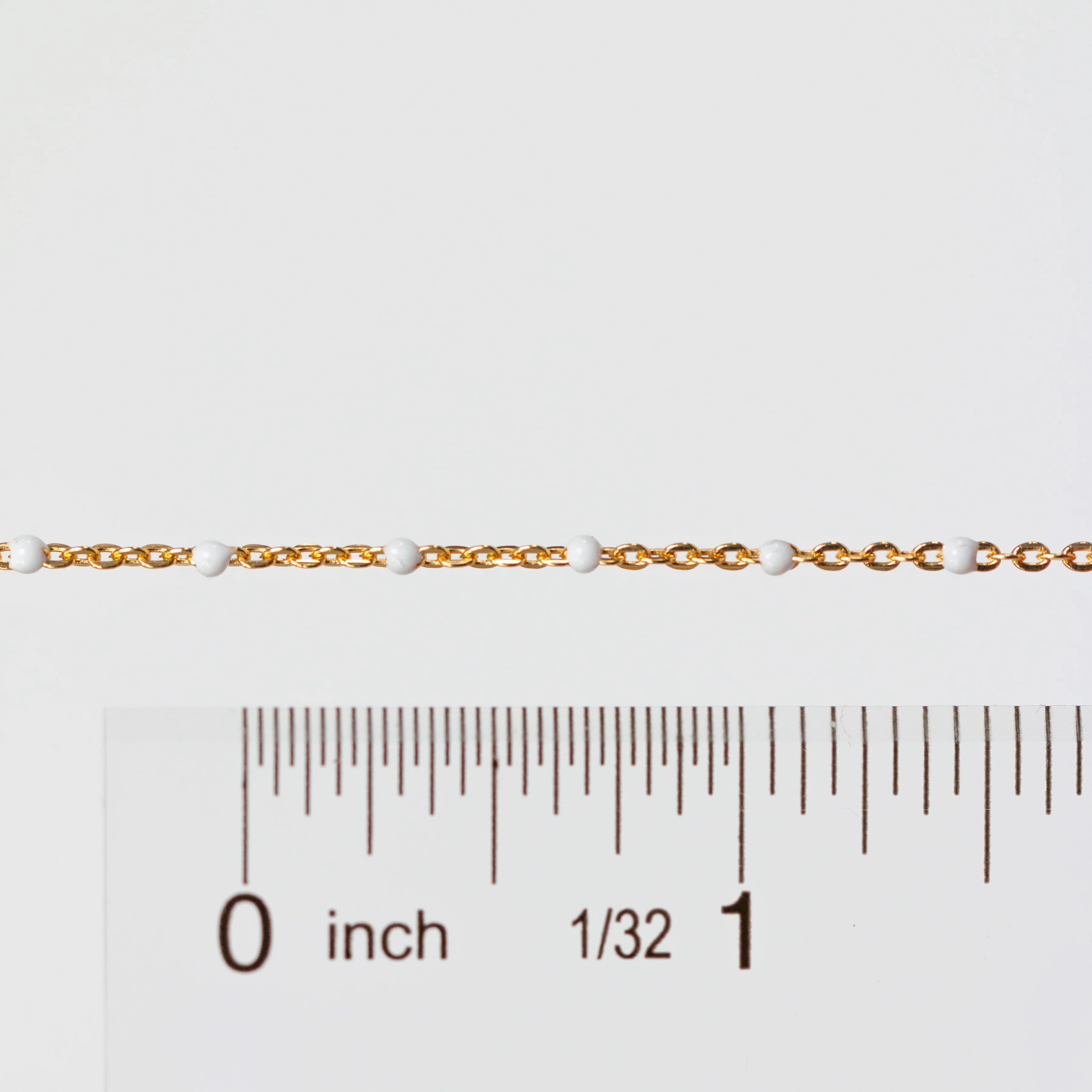 Hazel Permanent Jewelry Chain, DC Cable with Enamel Beads, Available in Sterling Silver and Yellow Gold-Filled - Image 5
