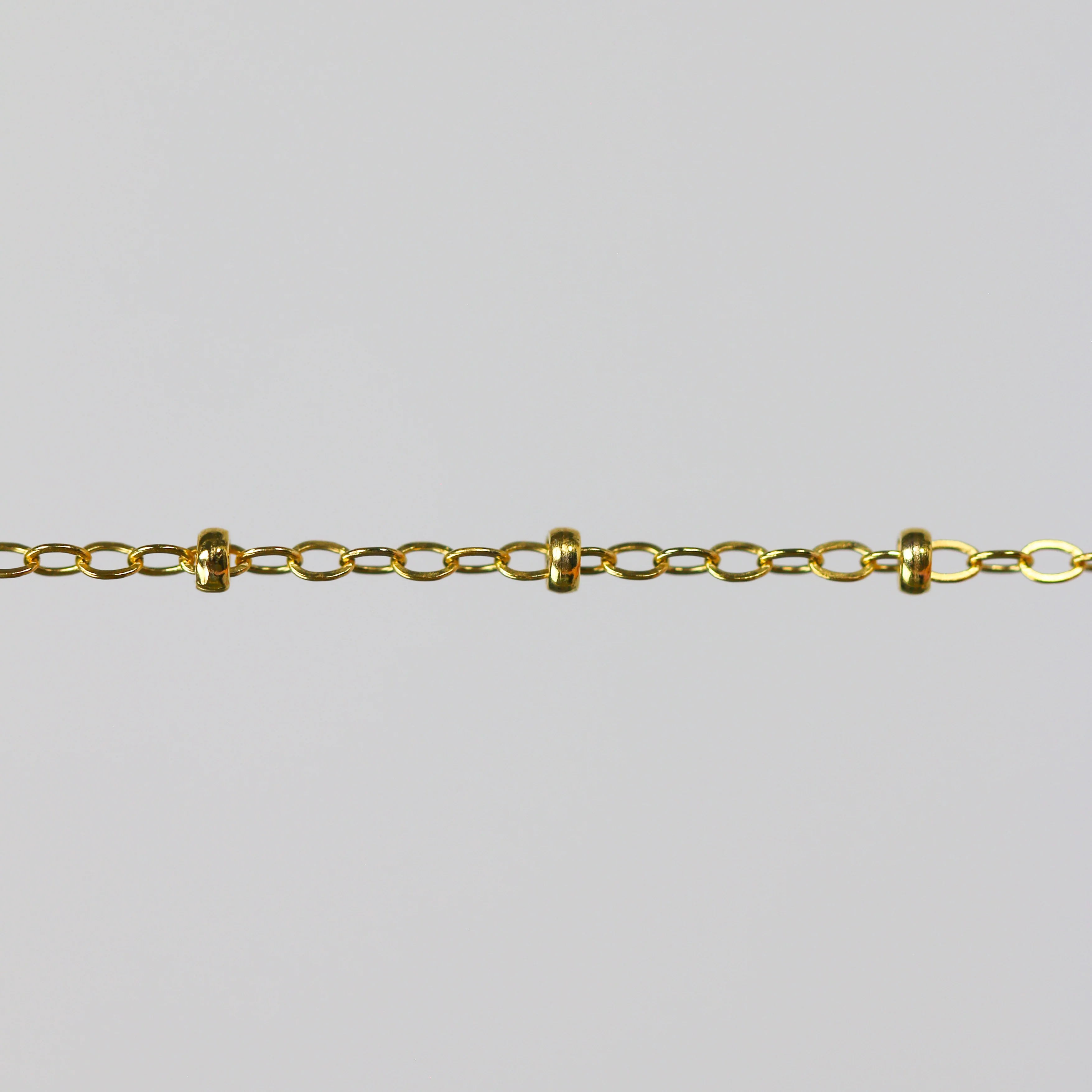 Paisley Permanent Jewelry Chain, Flat Cable Design, Oval Links, Available in Gold Filled and Sterling Silver - Image 3