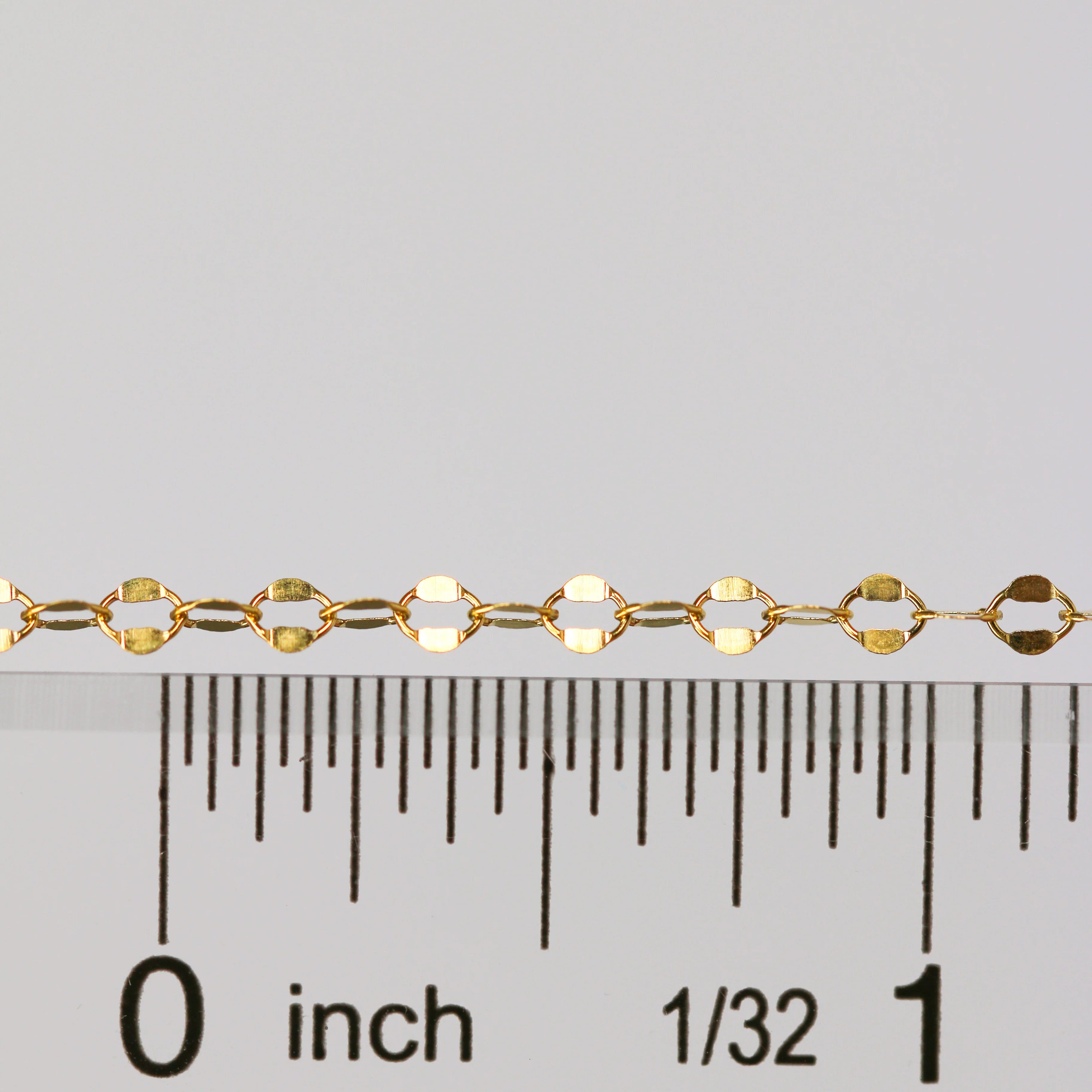 Robyn Permanent Jewelry Chain, Dapped Cable Design, Oval Links, Available in Gold Options - Image 5
